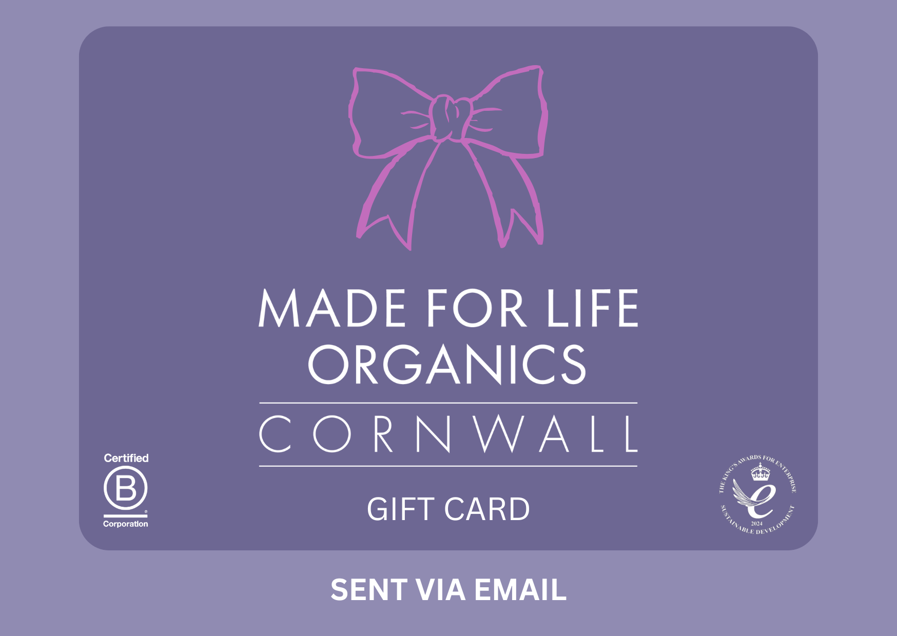 Made For Life Organics Gift Card